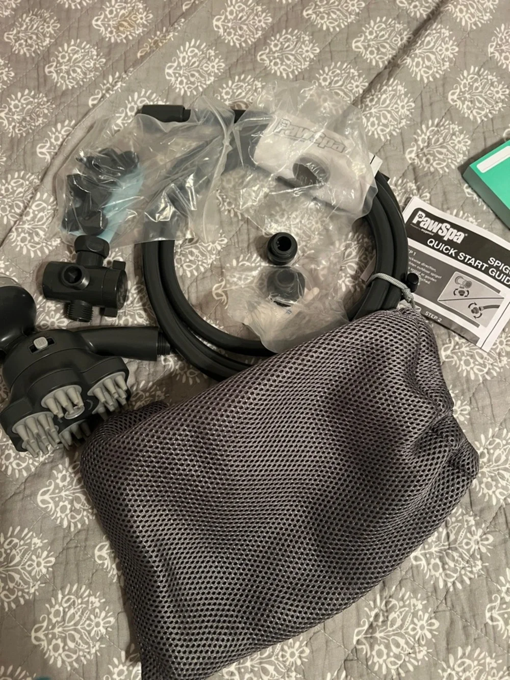 Paw Spa Kit with accessories and carrying bag
